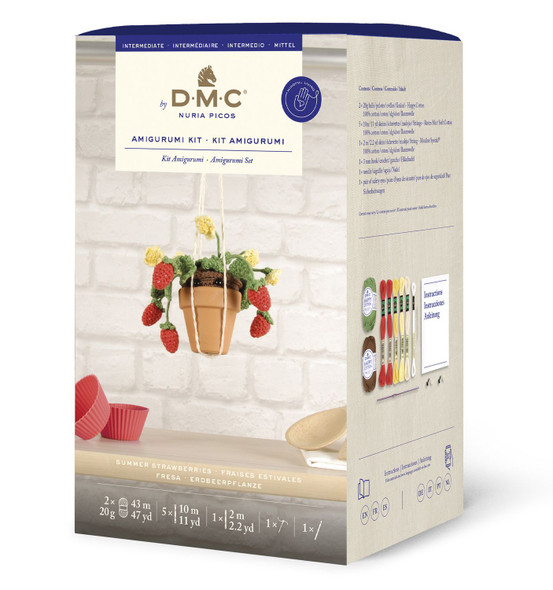 OakridgeStores.com | DMC - Summer Strawberries by Nuria Picos - Intermediate Amigurumi Kit - CR130K