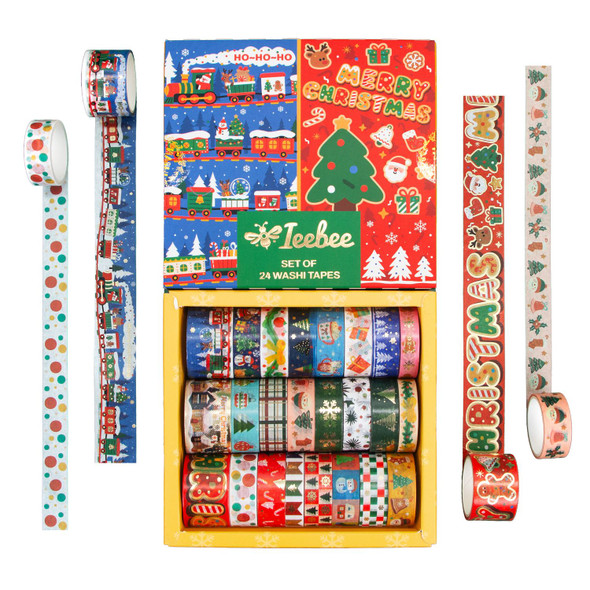 OakridgeStores.com | Ieebee Tapes - Christmas Blessings - Washi Tape Set, 24 Rolls - JY1097 603563809563