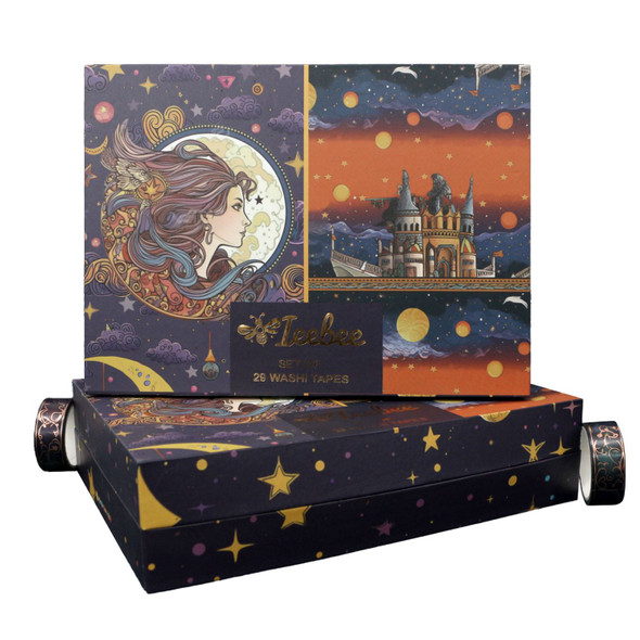 OakridgeStores.com | Ieebee Tapes - Golden Magic - Washi Tape Set, 29 Rolls - JY1020 603563809006