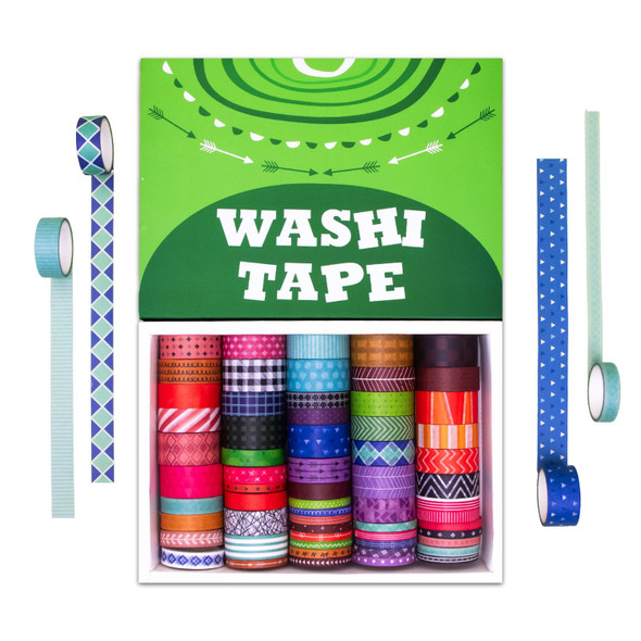 OakridgeStores.com | Ieebee Tapes - Element Geometry - Washi Tape Set, 60 Rolls - JY1030 603563809044