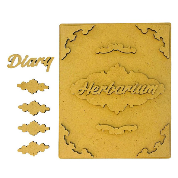 OakridgeStores.com | Stamperia Intl - Herbarium Silvae Diary Cover - Crafty Shapes Embellishment - KLSM75