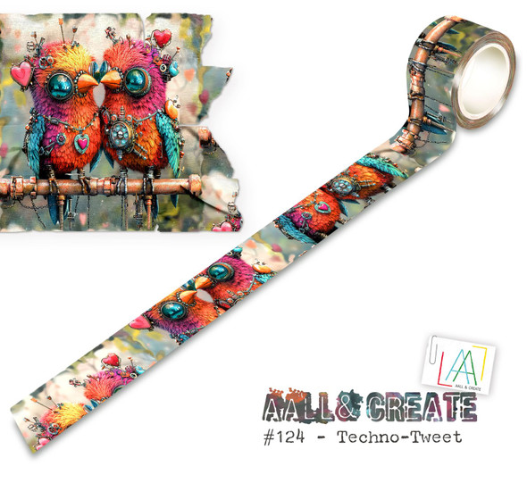 OakridgeStores.com | Aall and Create - Techno-Tweet - Layer-It-Up Washi Tape - AALL-MT-124