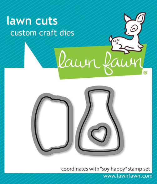 OakridgeStores.com | Lawn Fawn - Soy Happy - Lawn Cuts Custom Craft Die - LF3955 783385670104