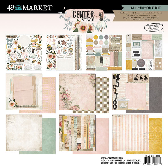 OakridgeStores.com | 49 and Market - Center Stage - All-In-One Scrapbook Kit - AIO-34318 786724934318