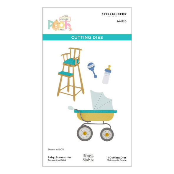 OakridgeStores.com | Simple Stories - Baby Accessories - Etched Dies, Say Cheese Classic Pooh Baby - S4-1520 810176109847