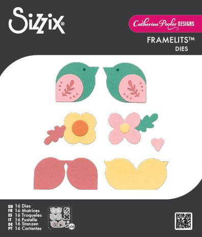 OakridgeStores.com | Sizzix - Birds & Blooms #2 by Catherine Pooler - Framelits Dies 15pc - 667110 630454294450