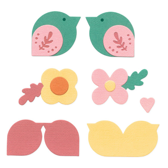 OakridgeStores.com | Sizzix - Birds & Blooms #2 by Catherine Pooler - Framelits Dies 15pc - 667110 630454294450