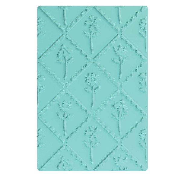 OakridgeStores.com | Sizzix - Scallop Framed Florals - 3D Textured Embossing Folder by Catherine Pooler - 667117 630454294382