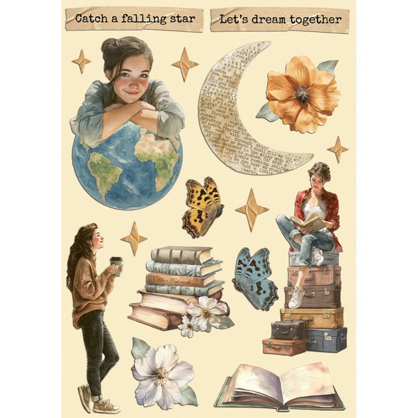 OakridgeStores.com | Stamperia Intl - Secret Diary - Stamperia Wooden Shapes A5 - Craft Embellishments - KLSP196
