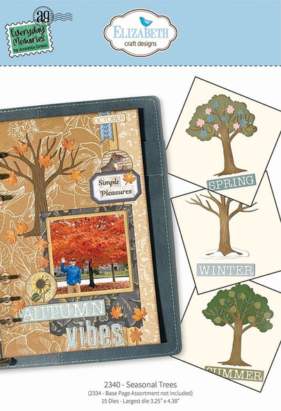 OakridgeStores.com | Elizabeth Craft Designs - Seasonal Trees - Thin Metal Die Set - 2340 741527319069