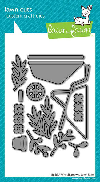 OakridgeStores.com | Lawn Fawn - Build-A-Wheelbarrow - Lawn Cuts Custom Craft Die - LF4043 783385669177
