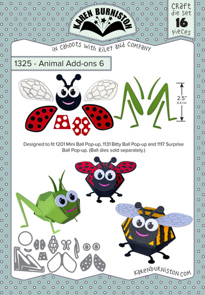 OakridgeStores.com | KB Riley - Animal Add-ons 6 - Bugs - Karen Burniston Dies - 1325 084282635631