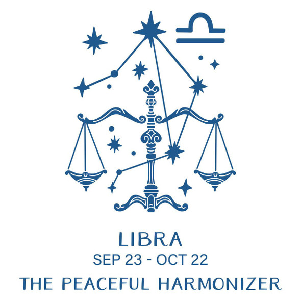 OakridgeStores.com | Spellbinders - Block Print Libra - BetterPress Registration Press & Foil Plate, Block Print Zodiacs - BPR-046 810176109144