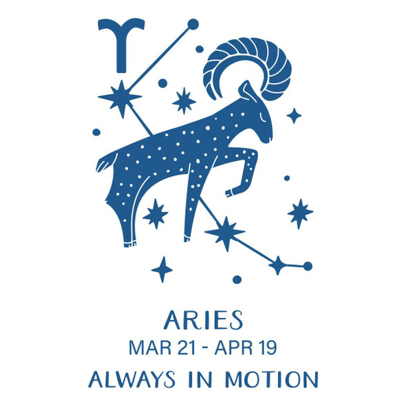 OakridgeStores.com | Spellbinders - Block Print Aries - Block Print Zodiacs - BetterPress Registration Press + Foil Plate - BPR-040 810176109083