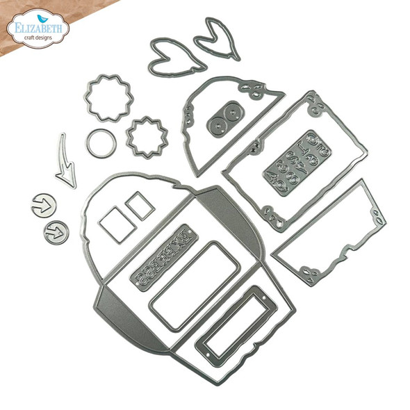 OakridgeStores.com | Elizabeth Craft Designs - Grunge Envelope - Thin Metal Die Set - Hello You Collection - 2344 741527319144