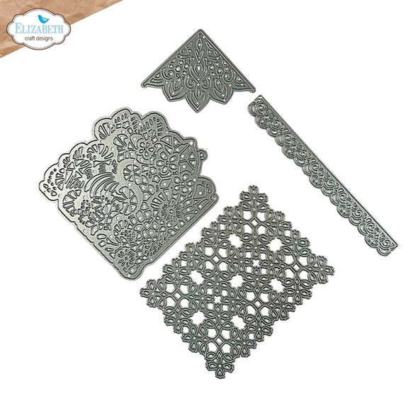 OakridgeStores.com | Elizabeth Craft Designs - Lace All Over - Metal Die Set, Hello You Collection - 2323 741527318789