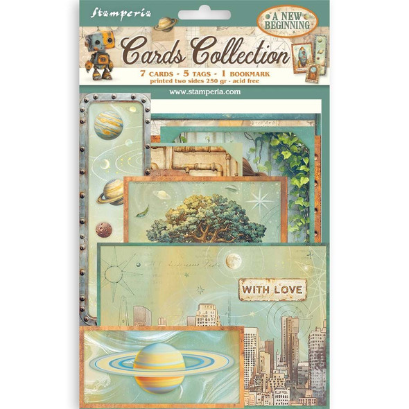 OakridgeStores.com | Stamperia Intl - A New Beginning - Cards Collection - SBCARD40