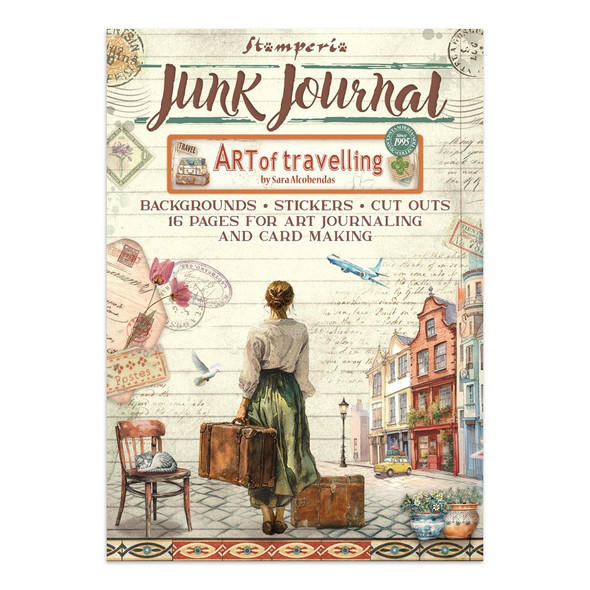OakridgeStores.com | Stamperia Intl - Art of Traveling - Junk Journal Stickers, Cut-Outs & Backgrounds - SBJK18