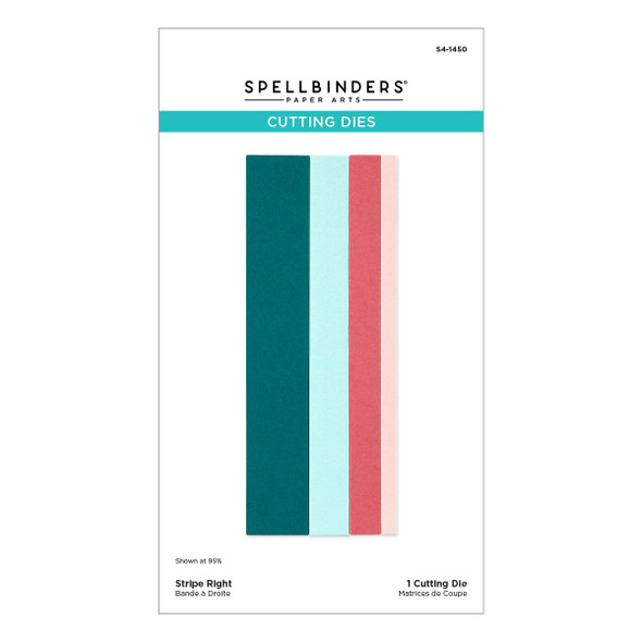 OakridgeStores.com | Spellbinders - Stripe Right - Etched Dies - Just Add Cake Collection - S4-1450 810176109342