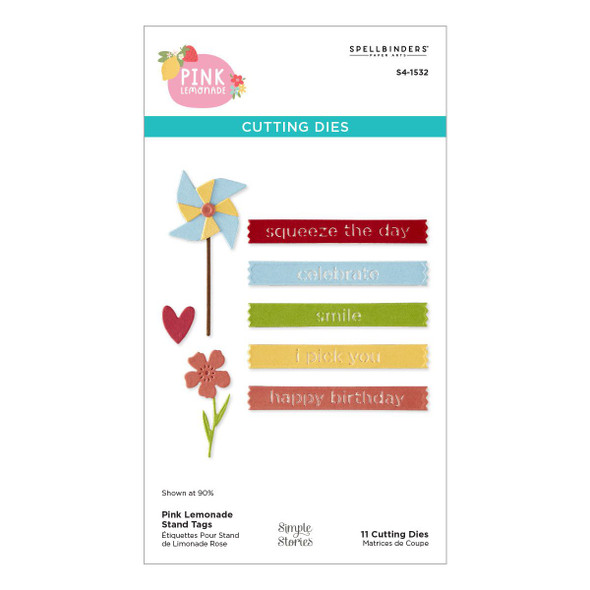 OakridgeStores.com | Spellbinders - Pink Lemonade Stand Tags - Simple Stories - Etched Dies - S4-1532 810205711379