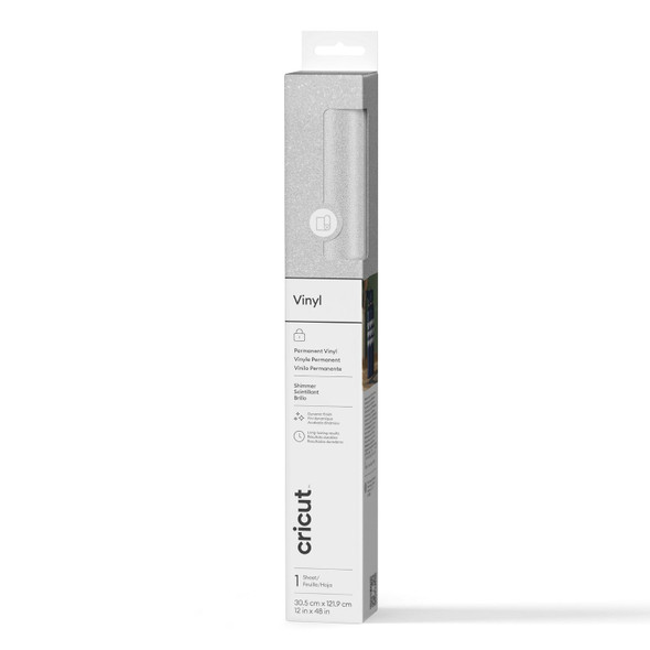 OakridgeStores.com | Cricut - Silver Permanent Shimmer Vinyl 4FT - For Cricut Cutting Machines - 2011340