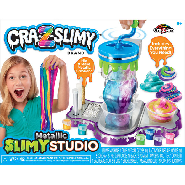 OakridgeStores.com | Cra-Z-Art - Metallic Studio - Cra-Z-Art Cra-Z-Slimy - Premade Slime Bucket - 60016-2 884920600164