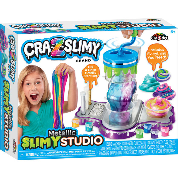 OakridgeStores.com | Cra-Z-Art - Metallic Studio - Cra-Z-Art Cra-Z-Slimy - Premade Slime Bucket - 60016-2 884920600164