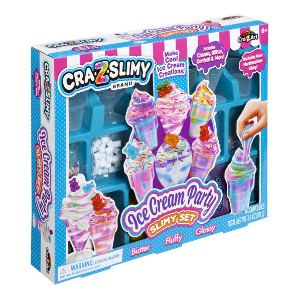 OakridgeStores.com | Cra-Z-Art - Ice Cream Party - Cra-Z-Slimy Slime Activity Kit in Bucket - 60508-4 884920605084
