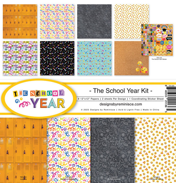 OakridgeStores.com | Reminisce - The School Year - Reminisce Collection Kit 12 x 12 inches - TSY-200 840310211365