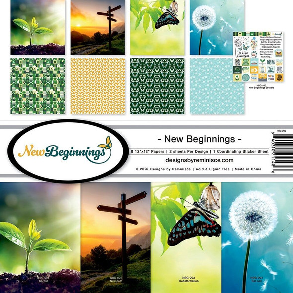 OakridgeStores.com | Reminisce - New Beginnings - Collection Kit 12 x 12 inches - NBG-200 840310211488