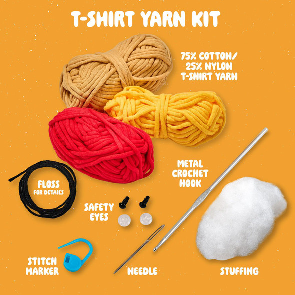 OakridgeStores.com | Bucilla - 5" Parker The Pizza - Amigurumi Kit - 49808E 046109498089