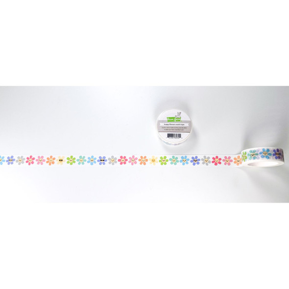 OakridgeStores.com | Lawn Fawn - Happy Flowers - Lawn Fawndamentals Washi Tape - LF4021 783385669399