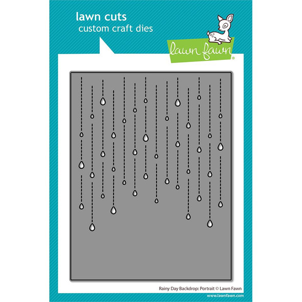 OakridgeStores.com | Lawn Fawn - Rainy Day Backdrop: Portrait - Lawn Cuts Custom Craft Dies - LF4097 783385668774