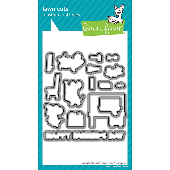 OakridgeStores.com | Lawn Fawn - Mice Tools - Lawn Cuts Custom Craft Dies - LF4066 783385669061