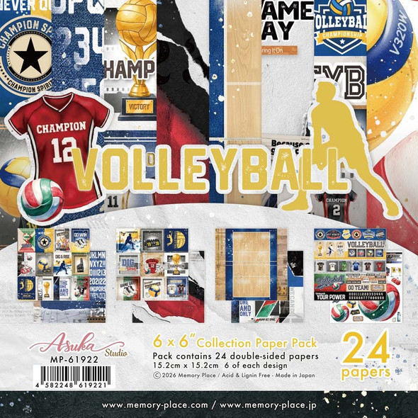 OakridgeStores.com | Memory Place - Volleyball - Collection Pack 6 x 6 inches - MP-61922