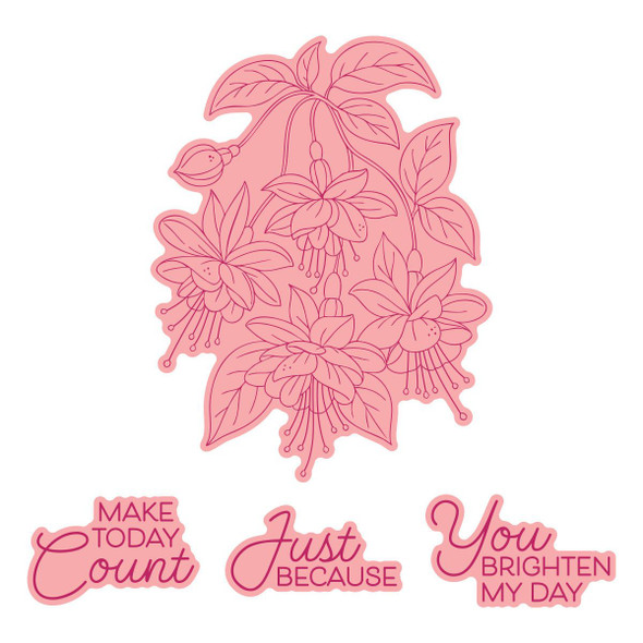 OakridgeStores.com | Spellbinders - Magical Fuchsia - Press + Foil Plate & Die Set, Alex Syberia Designs - BP-349 810205711782