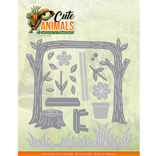 OakridgeStores.com | Find It Trading - Park Scene - Cute Animals Cutting Die by Berries Beauties - BBD10101