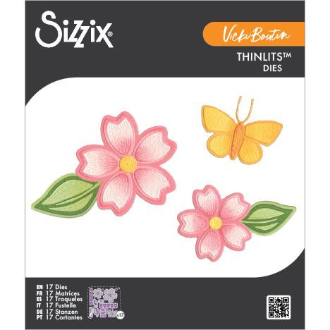 OakridgeStores.com | Sizzix - Stitched Floral - Thinlits Dies by Vicki Boutin - 667164 630454294887