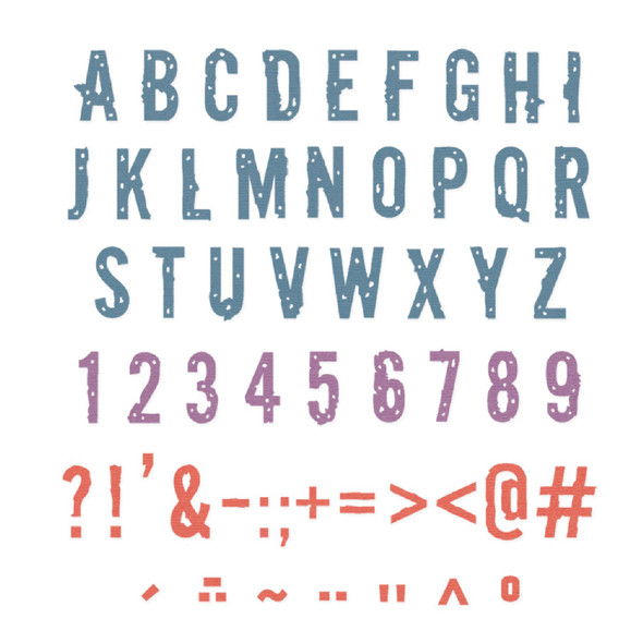 OakridgeStores.com | Sizzix - Typography by Seth Apter - Thinlits Dies 43 Pack - 667050 630454293682