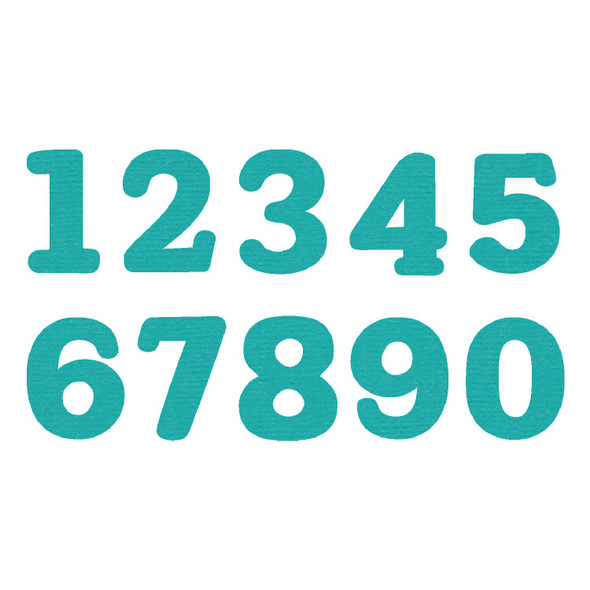 OakridgeStores.com | Sizzix - Nora Numbers - Thinlits Die Set 10PK by Eileen Hull - 667066 630454294054