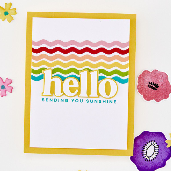 OakridgeStores.com | Hero Arts - Squiggly Rectangle Frames - Die Set - DF278 085700950879