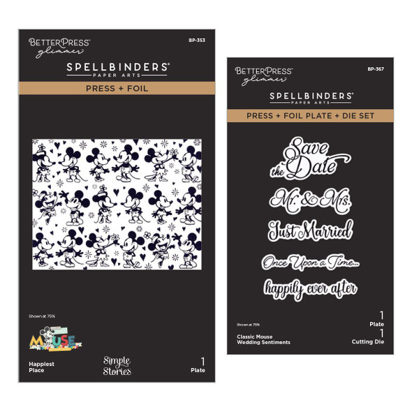 OakridgeStores.com | Spellbinders - Wedding - BetterPress Bundle, Press + Foil Plates - BD-1088 810205712734