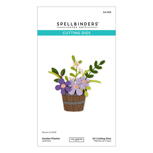 OakridgeStores.com | Spellbinders - Garden Planter - Etched Dies by Lisa Horton - Summertime - S4-1515 810205711195