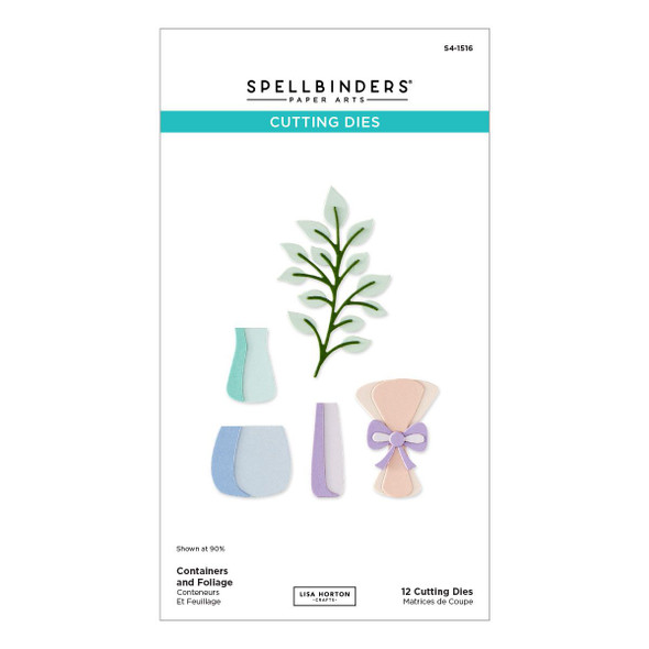 OakridgeStores.com | Spellbinders - Containers and Foliage - Etched Dies by Lisa Horton - Summertime Collection - S4-1516 810205711201