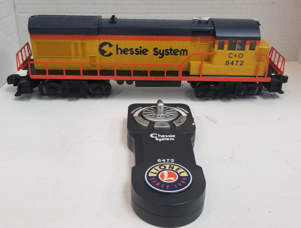 RESALE SHOP - Lionel GE 8472 U30 Chessie C&O with Handheld Controller (READ) - DIKN-U308472-LN5503