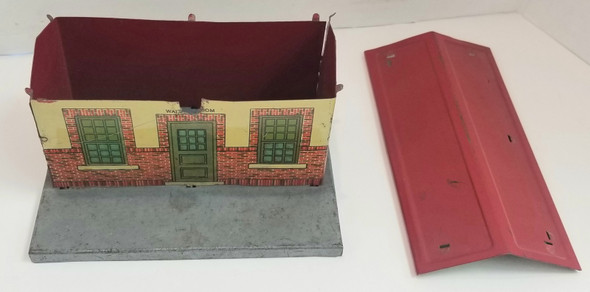 RESALE SHOP - Marx O Scale No 90 Hyde Park Station Tin Building Waiting Room - DOWI-90-U6000