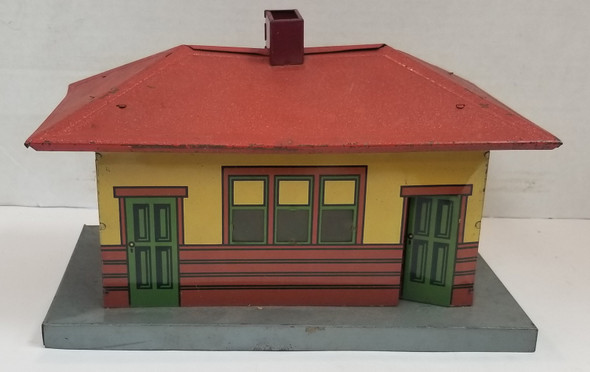 RESALE SHOP - Prewar American Flyer O Gauge 104 Kenilworth lithograph train station Untested - DOWI-KENILWORTH-U6001