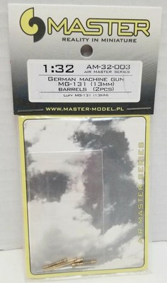 RESALE SHOP - Master 1/32 German Machine Gun MG-131 (13MM) Barrels (2) AM32003 - STORE-AM32003-NS5641