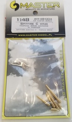 RESALE SHOP - Master Spitfire C Wing Hispano 20MM Cannons In Fairings 1/48 AM48004 - STORE-AM48004-NS5645