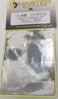 RESALE SHOP - Master AM48012 1/48 German Machine Gun MG17 7,92MM Barrels (2) - STORE-AM48012-NS5676